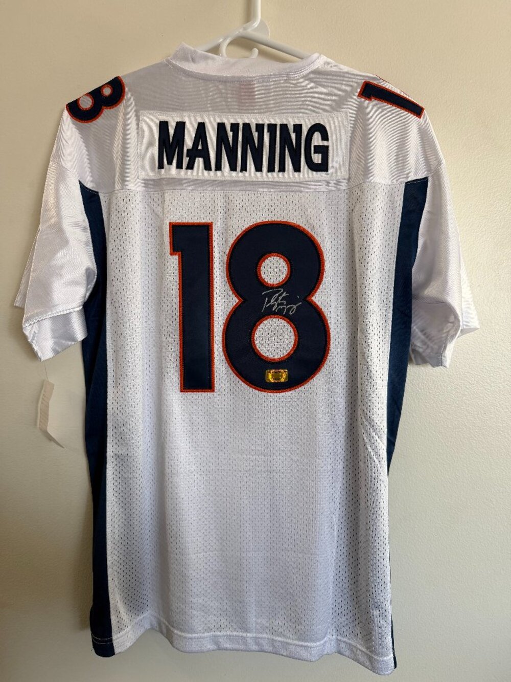 PEYTON MANNING SIGNED DENVER BRONCOS AUTOGRAPHED MITCH NESJERSEY wCOA Large 28-2
